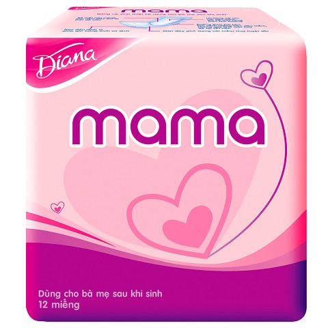 Băng vệ sinh cho mẹ Diana Mama (Gói 12 Miếng)