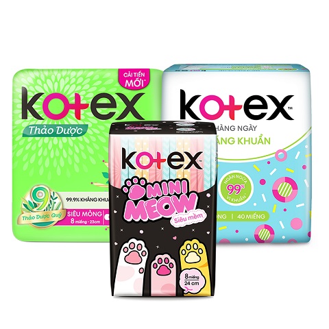 Băng vệ sinh hãng Kotex