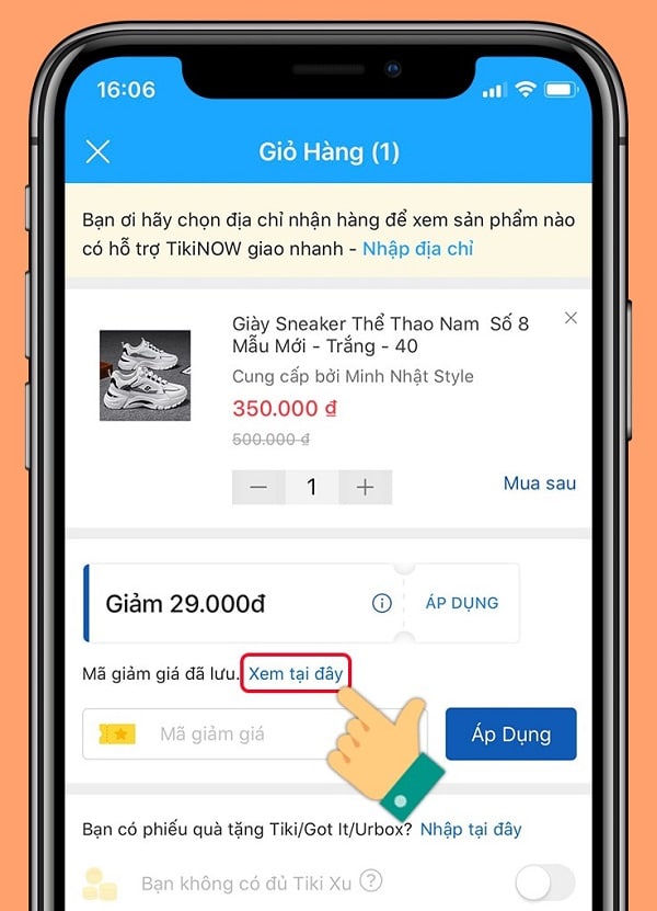 Cách mua hàng Tiki trên app điện thoại