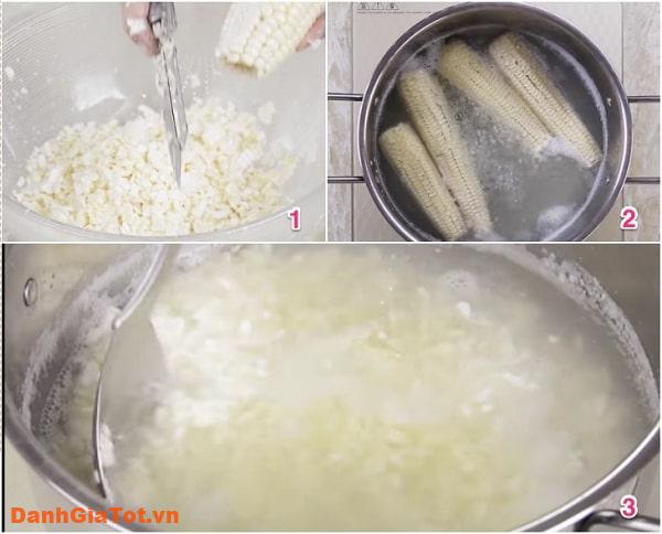 cách nấu chè bắp nước cốt dừa 3