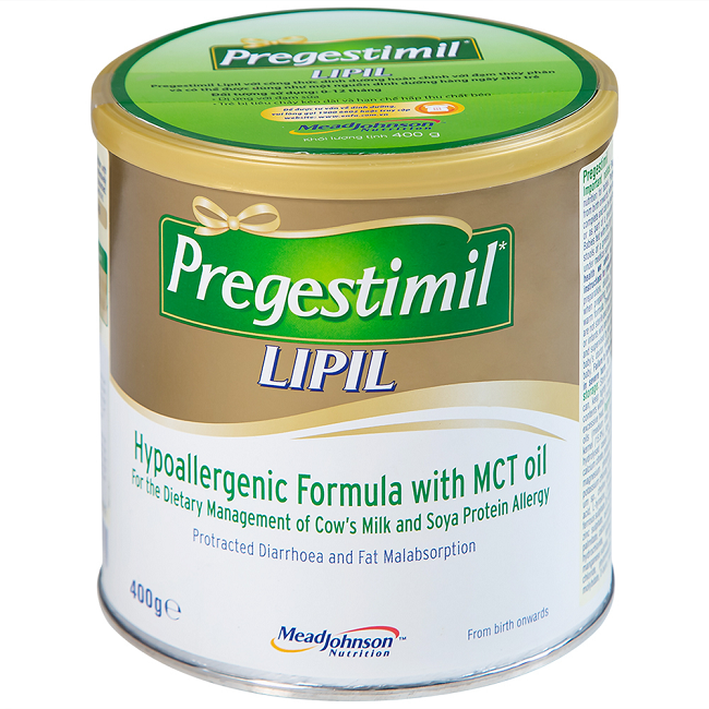 Sữa bột Pregestimil Lipil giải quyết nỗi lo sợ trẻ bị dị ứng đạm sữa của các mẹ.