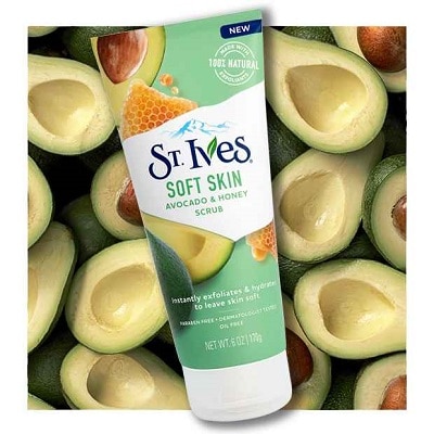 Sữa rửa mặt St.Ives Soft Skin Avocado And Honey Face Scrub
