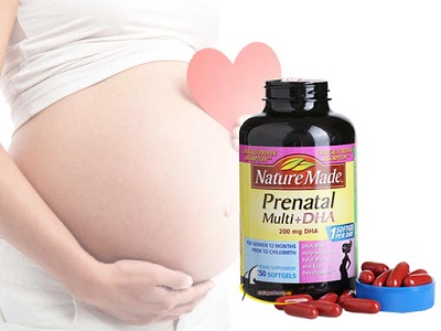 Thuốc bổ dành cho bà bầu Nature made Prenatal Multi DHA